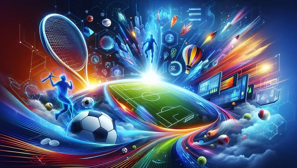 Ilustrasi olahraga kompetitif untuk pengalaman pertandingan WIN199